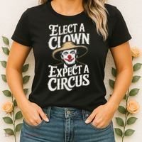 Elect A Clown Expect A Circus Impeach Trump Anti Trump Women's T-Shirt thumb 2