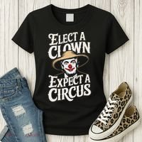 Elect A Clown Expect A Circus Impeach Trump Anti Trump Women's T-Shirt thumb 3