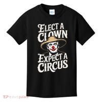 Elect A Clown Expect A Circus Impeach Trump Anti Trump Kids T-Shirt thumb 0