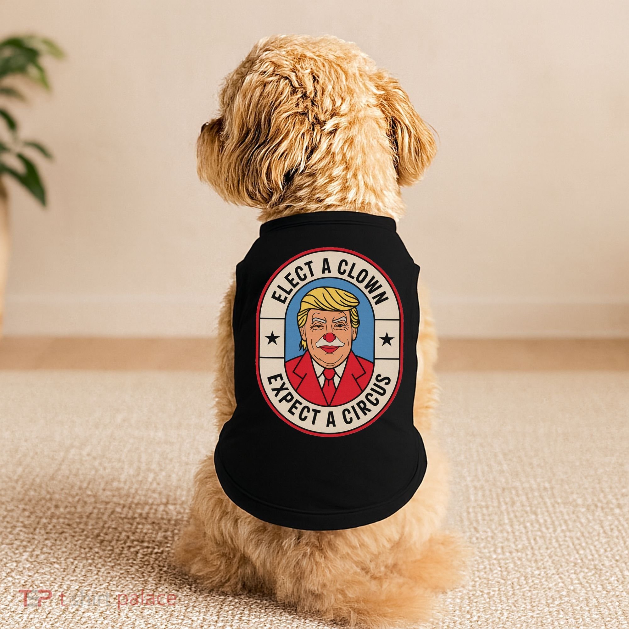Elect A Clown Expect A Circus Impeach Trump Anti Trump  Doggie Tank