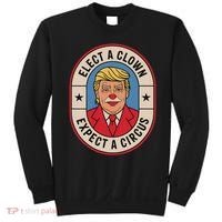 Elect A Clown Expect A Circus Impeach Trump Anti Trump  Sweatshirt thumb 0