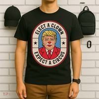 Elect A Clown Expect A Circus Impeach Trump Anti Trump  T-Shirt thumb 6