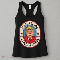Elect A Clown Expect A Circus Impeach Trump Anti Trump  Women's Tank Top thumb 3