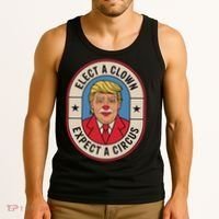 Elect A Clown Expect A Circus Impeach Trump Anti Trump  Tank Top thumb 3
