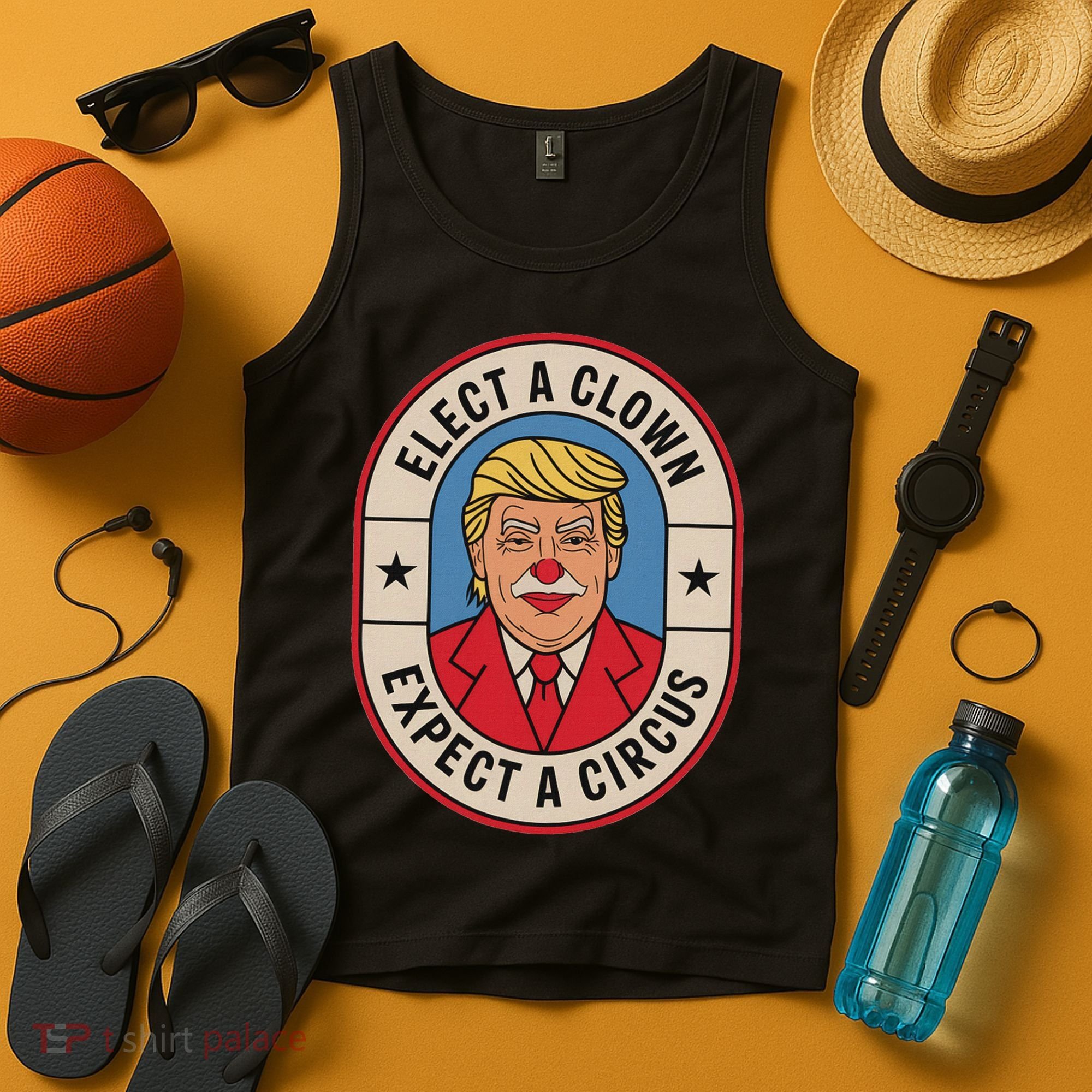Elect A Clown Expect A Circus Impeach Trump Anti Trump  Tank Top