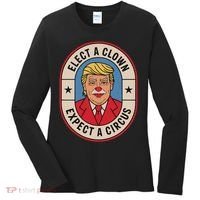 Elect A Clown Expect A Circus Impeach Trump Anti Trump  Women's Long Sleeve Shirt thumb 0