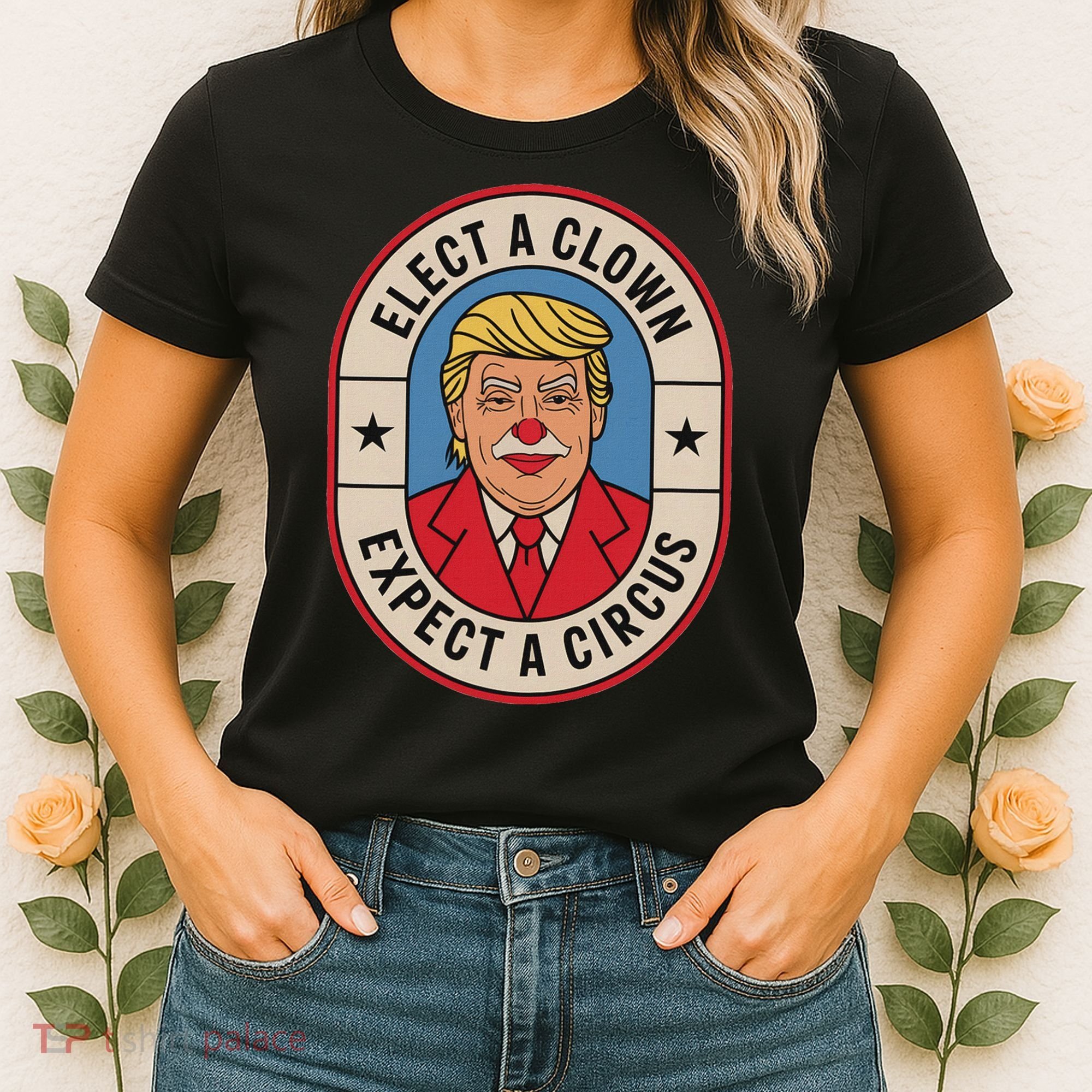 Elect A Clown Expect A Circus Impeach Trump Anti Trump  Women's T-Shirt