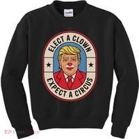 Elect A Clown Expect A Circus Impeach Trump Anti Trump  Kids Sweatshirt thumb 0