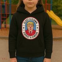 Elect A Clown Expect A Circus Impeach Trump Anti Trump  Kids Hoodie thumb 3