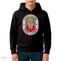 Elect A Clown Expect A Circus Impeach Trump Anti Trump  Kids Hoodie thumb 4