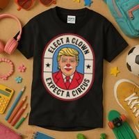 Elect A Clown Expect A Circus Impeach Trump Anti Trump  Kids T-Shirt thumb 3