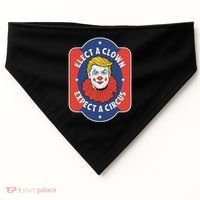 Elect A Clown Expect A Circus Impeach Trump Anti Trump USA-Made Doggie Bandana thumb 0