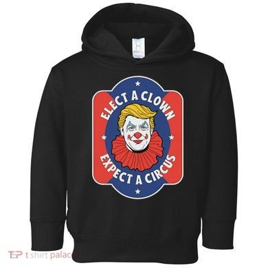 Elect A Clown Expect A Circus Impeach Trump Anti Trump Toddler Hoodie