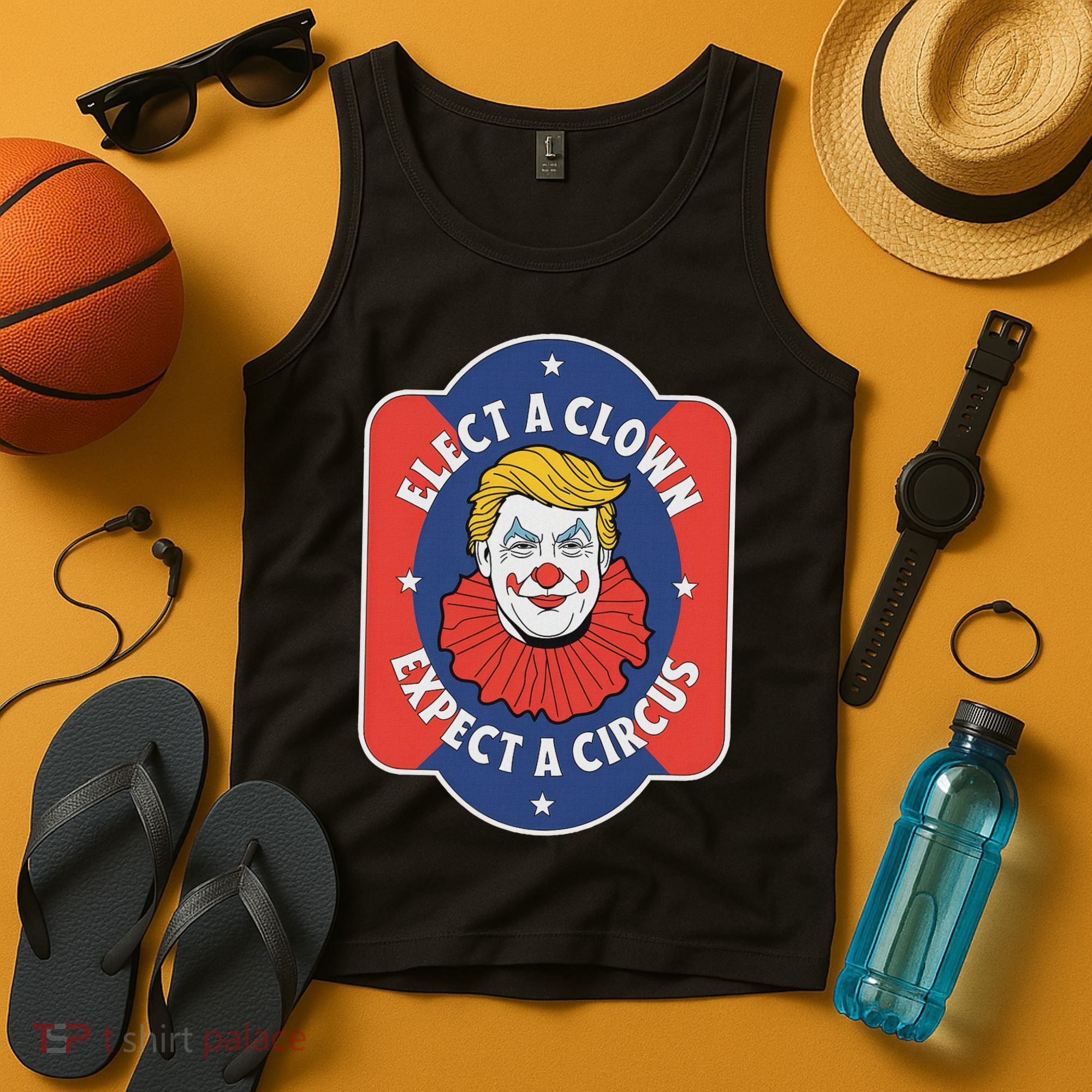 Elect A Clown Expect A Circus Impeach Trump Anti Trump Tank Top