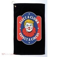Elect A Clown Expect A Circus Impeach Trump Anti Trump Golf Towel thumb 0