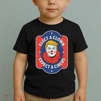 Elect A Clown Expect A Circus Impeach Trump Anti Trump Toddler T-Shirt thumb 2