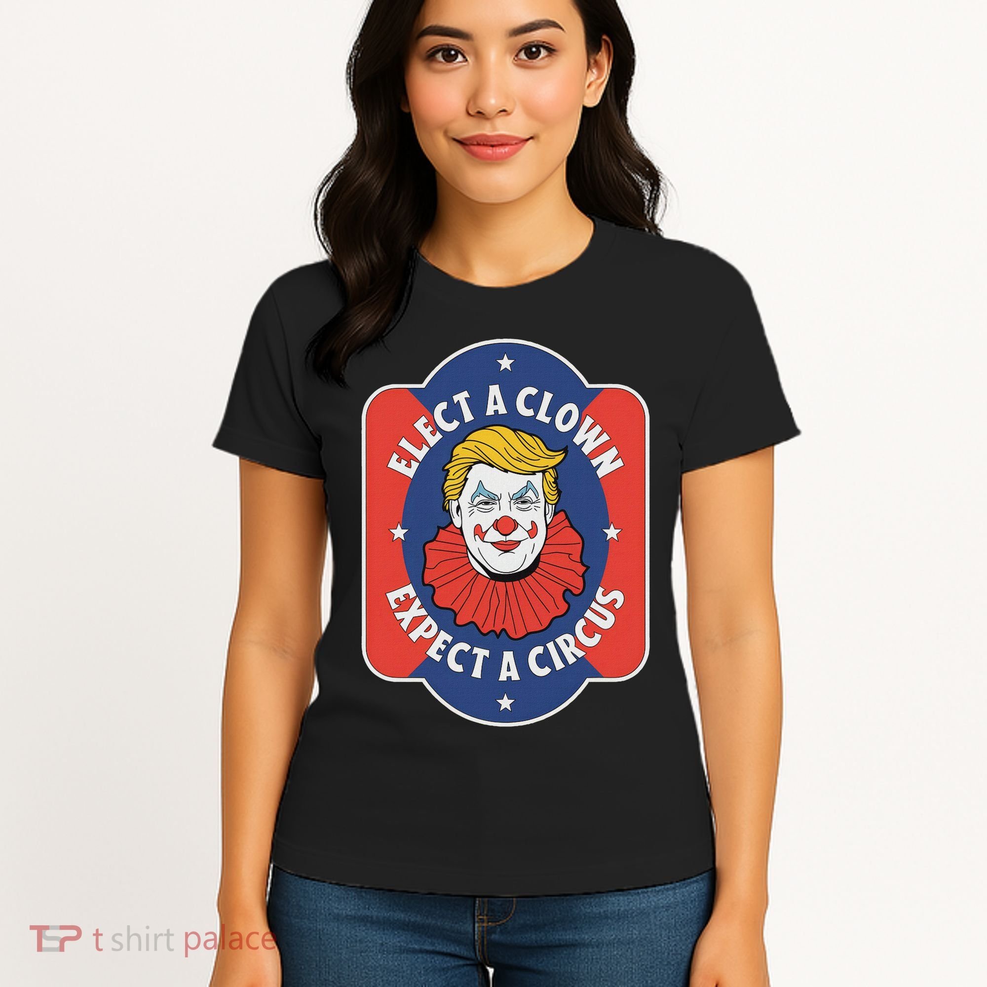 Elect A Clown Expect A Circus Impeach Trump Anti Trump Women's T-Shirt