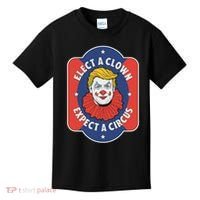 Elect A Clown Expect A Circus Impeach Trump Anti Trump Kids T-Shirt thumb 0