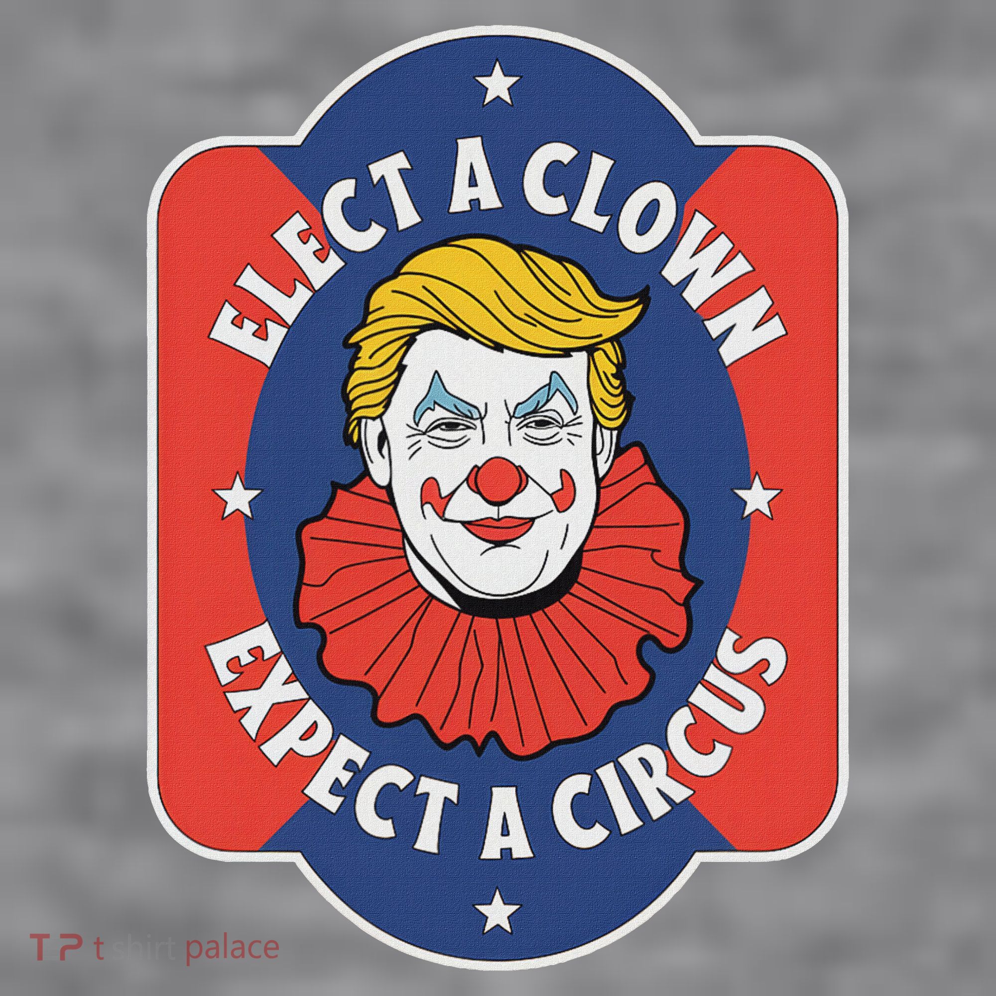 Elect A Clown Expect A Circus Impeach Trump Anti Trump Women's Racerback Cropped Tank