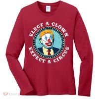 Elect A Clown Expect A Circus Antitrump Women's Long Sleeve Shirt thumb 0