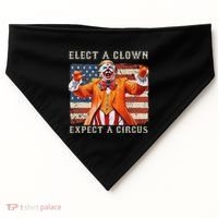Elect A Clown Expect A Circus Usa Flag USA-Made Doggie Bandana thumb 0
