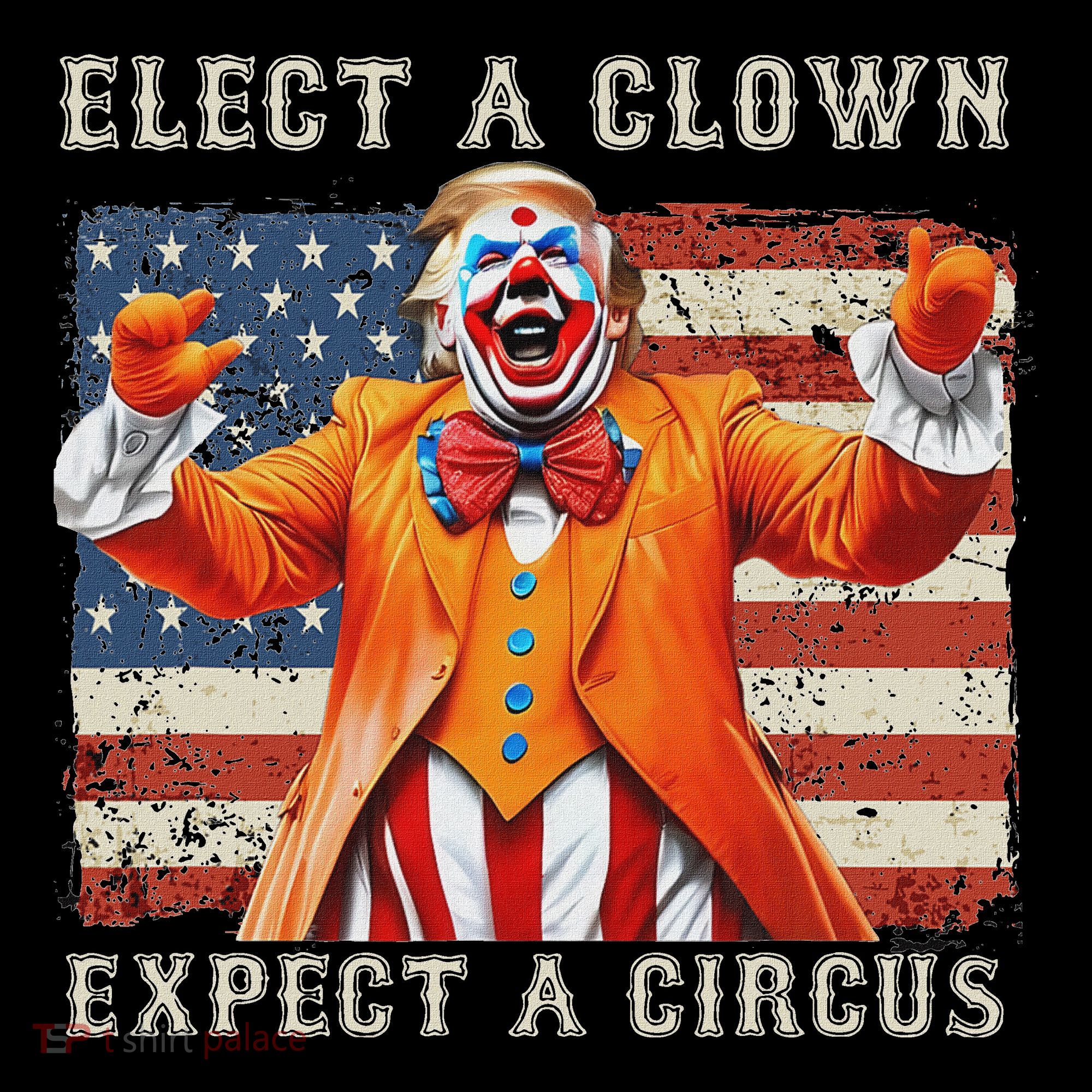 Elect A Clown Expect A Circus Usa Flag Women's Hoodie