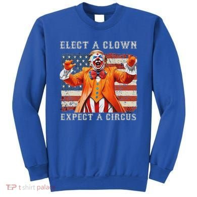 Elect A Clown Expect A Circus Usa Flag Sweatshirt