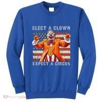 Elect A Clown Expect A Circus Usa Flag Sweatshirt thumb 0