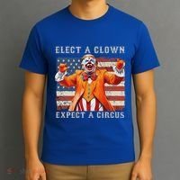 Elect A Clown Expect A Circus Usa Flag T-Shirt thumb 3
