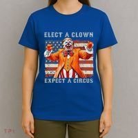 Elect A Clown Expect A Circus Usa Flag T-Shirt thumb 4