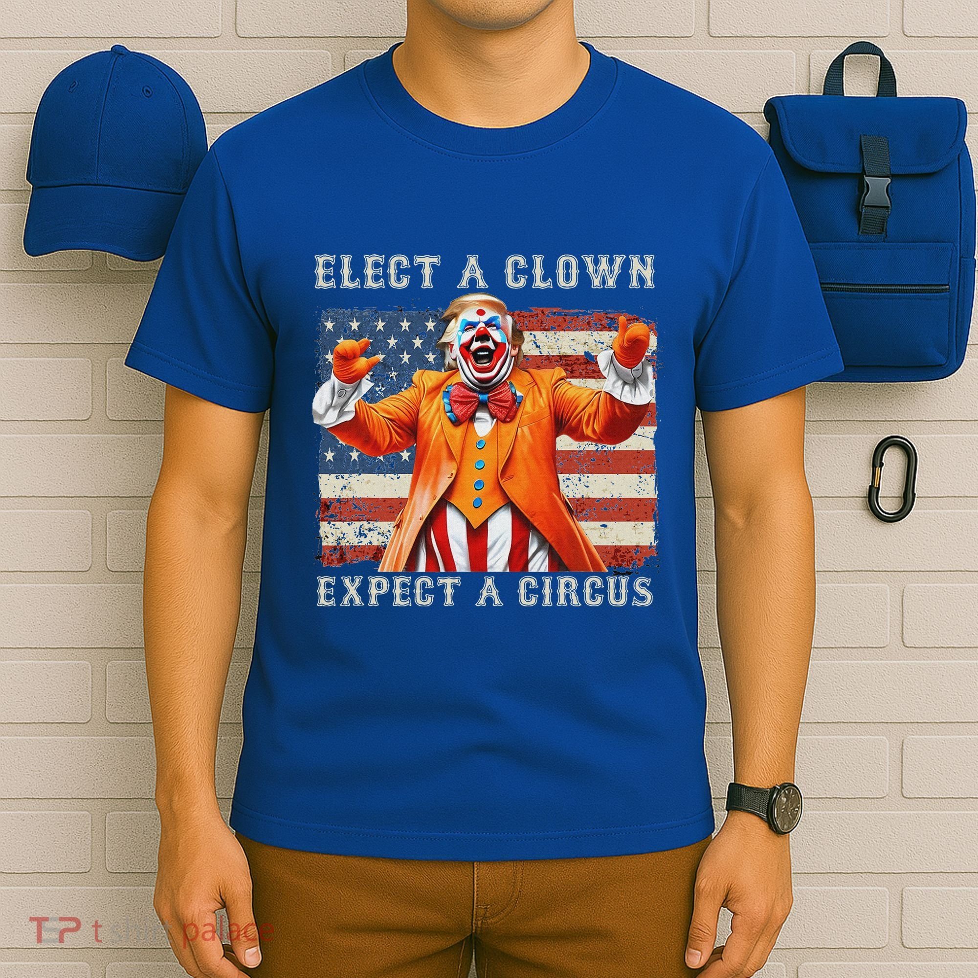 Elect A Clown Expect A Circus Usa Flag T-Shirt