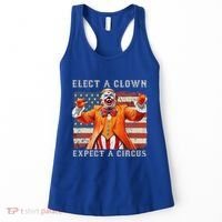 Elect A Clown Expect A Circus Usa Flag Women's Tank Top thumb 0