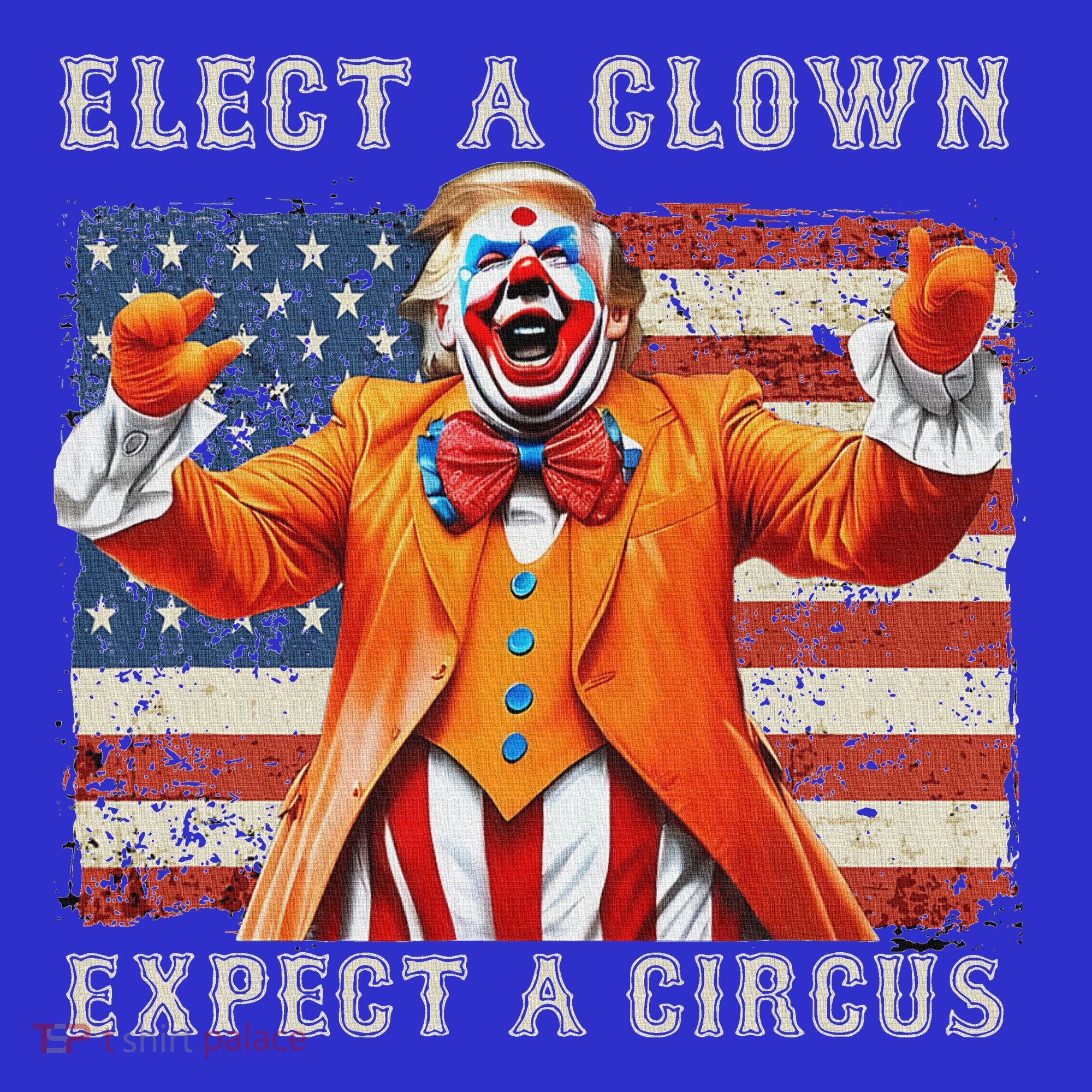 Elect A Clown Expect A Circus Usa Flag Women's Tank Top