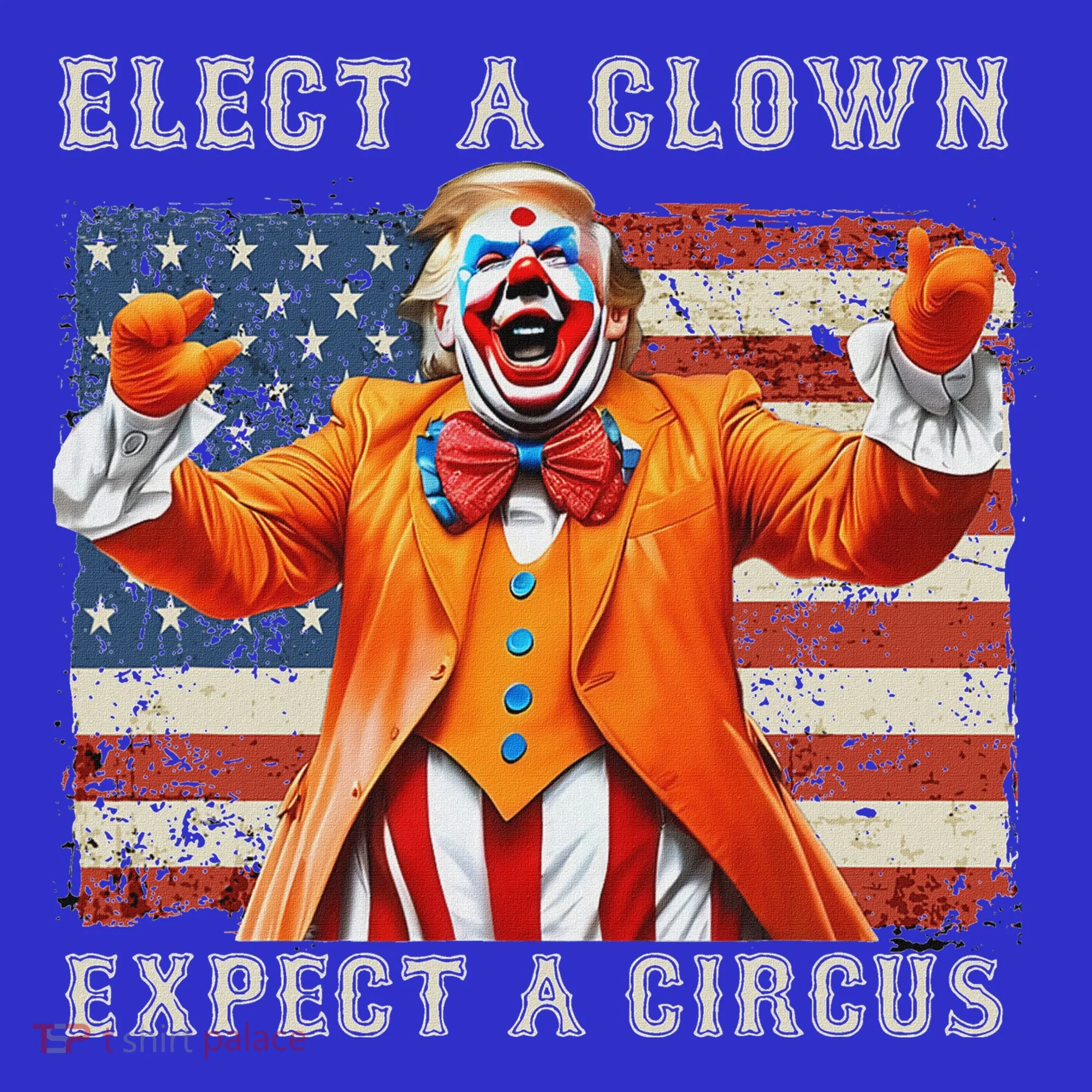 Elect A Clown Expect A Circus Usa Flag Baby Bodysuit
