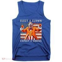 Elect A Clown Expect A Circus Usa Flag Tank Top thumb 0