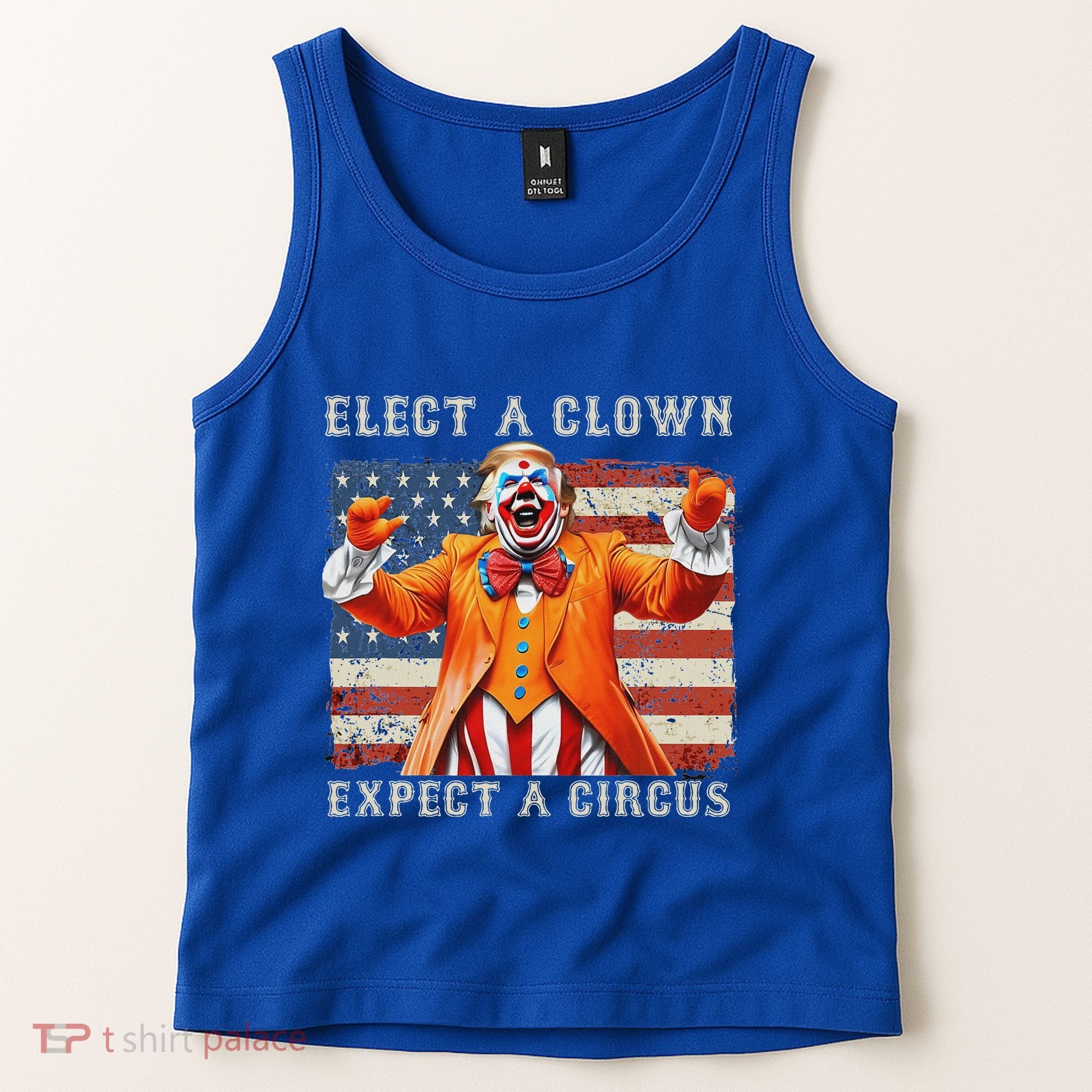 Elect A Clown Expect A Circus Usa Flag Tank Top