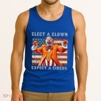 Elect A Clown Expect A Circus Usa Flag Tank Top thumb 3