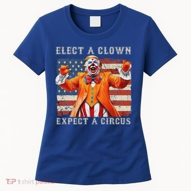 Elect A Clown Expect A Circus Usa Flag Women's T-Shirt