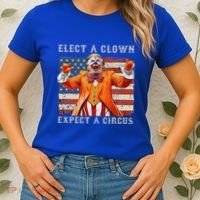 Elect A Clown Expect A Circus Usa Flag Women's T-Shirt thumb 2