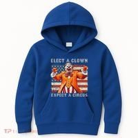 Elect A Clown Expect A Circus Usa Flag Kids Hoodie thumb 0