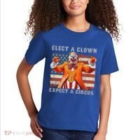 Elect A Clown Expect A Circus Usa Flag Kids T-Shirt thumb 2