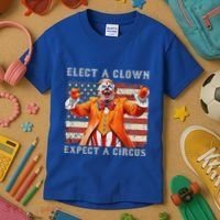 Elect A Clown Expect A Circus Usa Flag Kids T-Shirt thumb 3