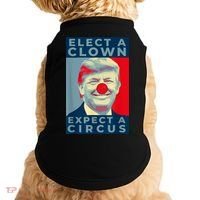 Elect A Clown Expect A Circus Impeach Antitrump Funny Doggie Tank thumb 0