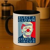 Elect A Clown Expect A Circus Impeach Antitrump Funny Coffee Mug thumb 4