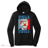 Elect A Clown Expect A Circus Impeach Antitrump Funny Women's Hoodie thumb 0