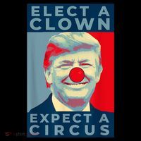 Elect A Clown Expect A Circus Impeach Antitrump Funny Women's Hoodie thumb 2