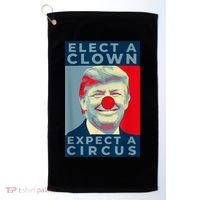 Elect A Clown Expect A Circus Impeach Antitrump Funny Golf Towel thumb 0