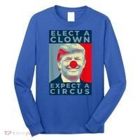 Elect A Clown Expect A Circus Impeach Antitrump Funny Long Sleeve Shirt thumb 0