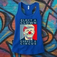 Elect A Clown Expect A Circus Impeach Antitrump Funny Women's Tank Top thumb 3