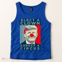 Elect A Clown Expect A Circus Impeach Antitrump Funny Tank Top thumb 2
